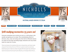 Tablet Screenshot of nichollsicecream.co.uk